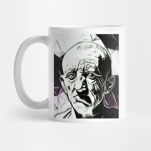 Cato the Elder Black And White Portrait | Cato the Elder Artwork 3 Mug